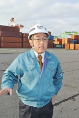 （６）「苫小牧港を止めるな」　苫小牧港外貿コンテナ事業協同組合専務理事・味村康司さん