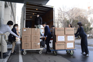 友好提携の中国・黒竜江省 医療用マスク２万枚寄贈 防護服送った道への恩返し