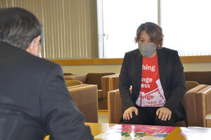 ２７日に「活性の火」開催、岩倉市長に感染対策など説明