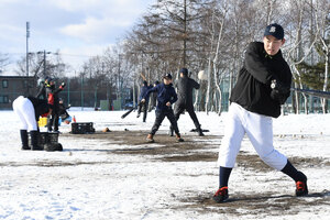 青翔中 大舞台へ、練習に熱―全日本少年春季軟式野球大会出場