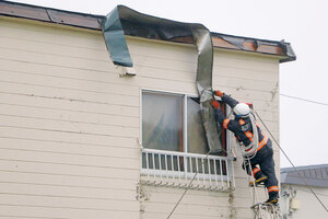 苫小牧市内　４日の強風で男性２人負傷、住宅被害も