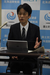 橋本道開発局長が就任会見 「地方を守りたい」