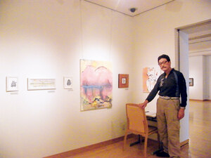 　柏木町の画家小笠原さん、鹿追町で風景画や版画の個展