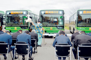 ノンステップバス５台納入 ＪＲ日高線廃止区間を運行 道南バス
