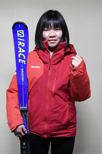 田中深愛（明倫中３年）が全日本ジュニアスキー選手権初出場