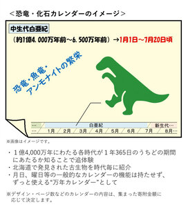 道「恐竜・化石カレンダー」寄付金で制作費募る <br />
１０月３１日まで５０万円目標のクラウドファンディング