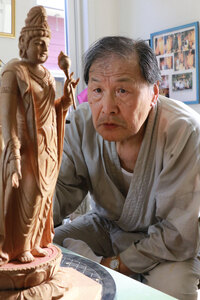 仏師 松原　順松さん （８１） まだまだ彫り続けたい　「いつまでも努力することが大事」高み目指す