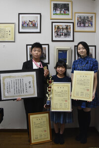 楠雅子ピアノ教室の生徒３人好成績<br />
ピティナ・コンペ全国大会